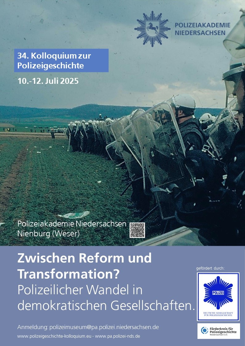 Plakat für das 34. Kolloquium zur Polizeigeschichte © Polizeiakademie Niedersachsen