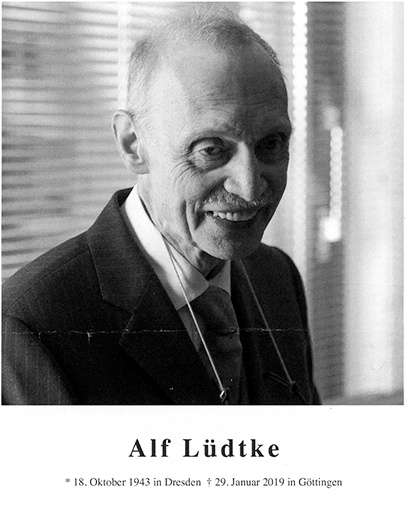Portrait Alf Lüdtke © Ingo Schrader